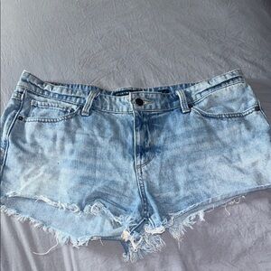 Lucky Brand Blue Jean Shorts Distressed Cut-Off Style